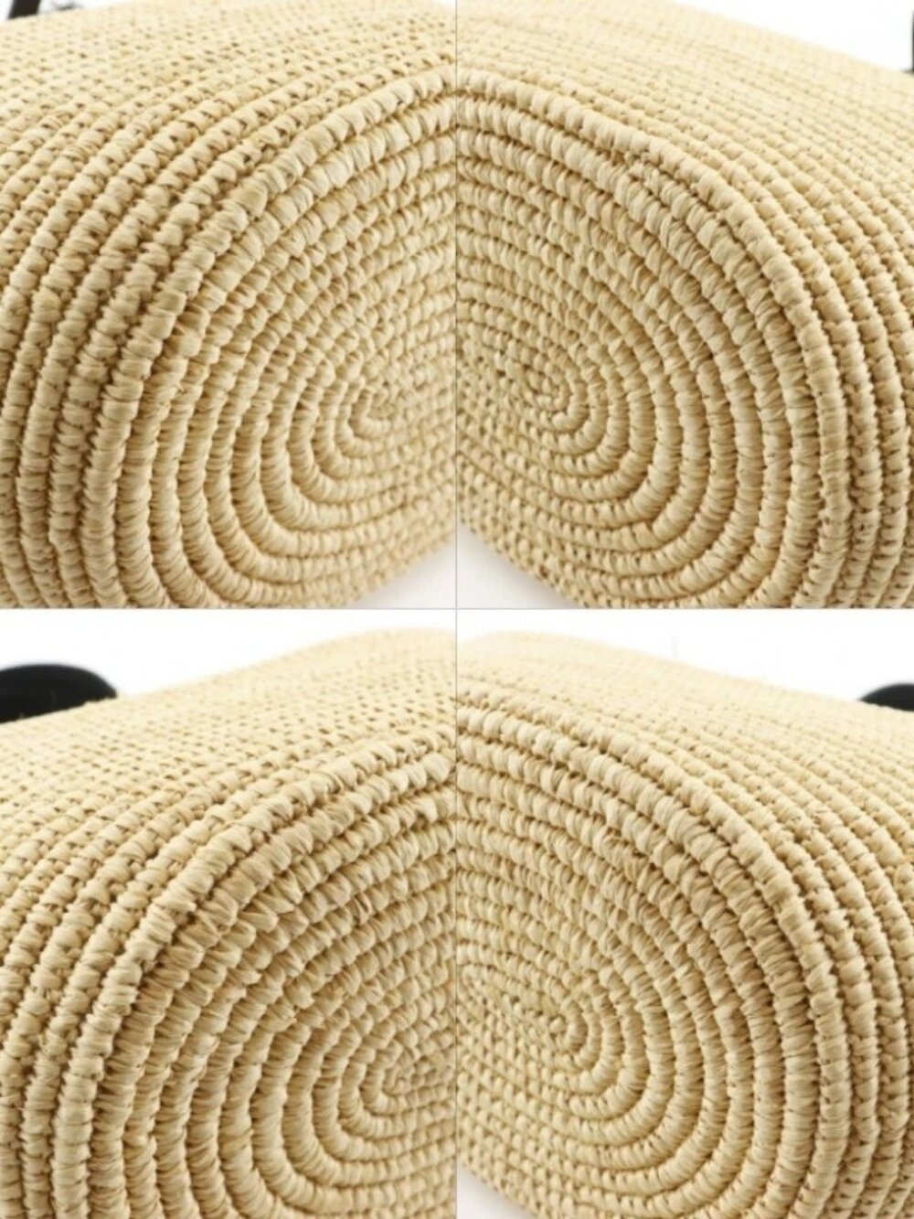 Area Free MAISON N.H PARIS Handbag Maison N.H. Paris Beige / black Raffia/... - Picture 4 of 12